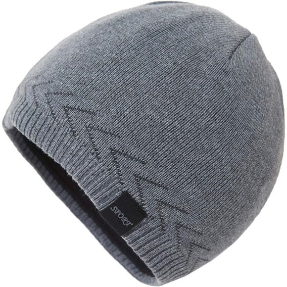 Stylish Fleece Lined Skull Beanie for Men & Women - Perfect for Cold Days - Picture 1 of 7